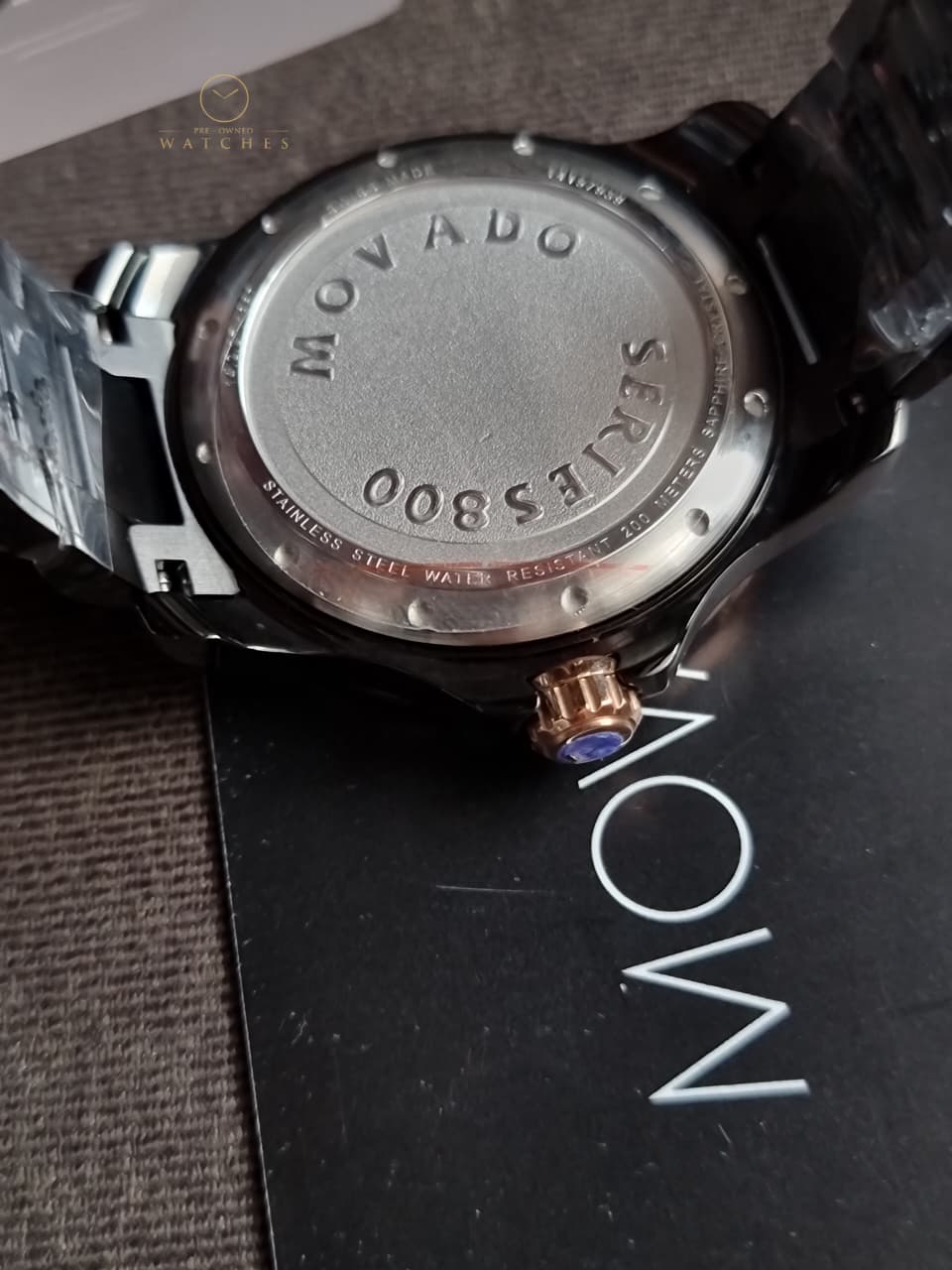 Movado Series 800 Analog Black Dial Men's Watch-2600161 - Image 5