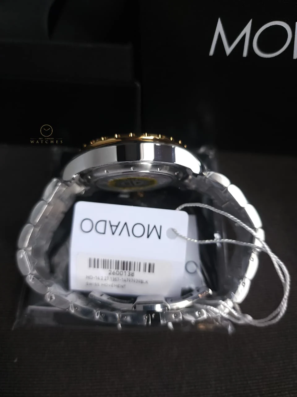MOVADO Series 800 Chronograph Black Dial Two-Tone Men's Watch Item No. 2600138 - Image 4