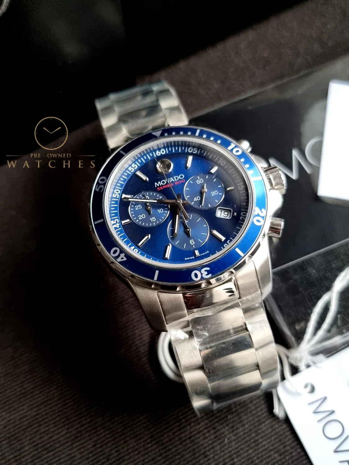 MOVADOSeries 800 Chronograph Blue Dial Men's Watch 2600141 - Image 2