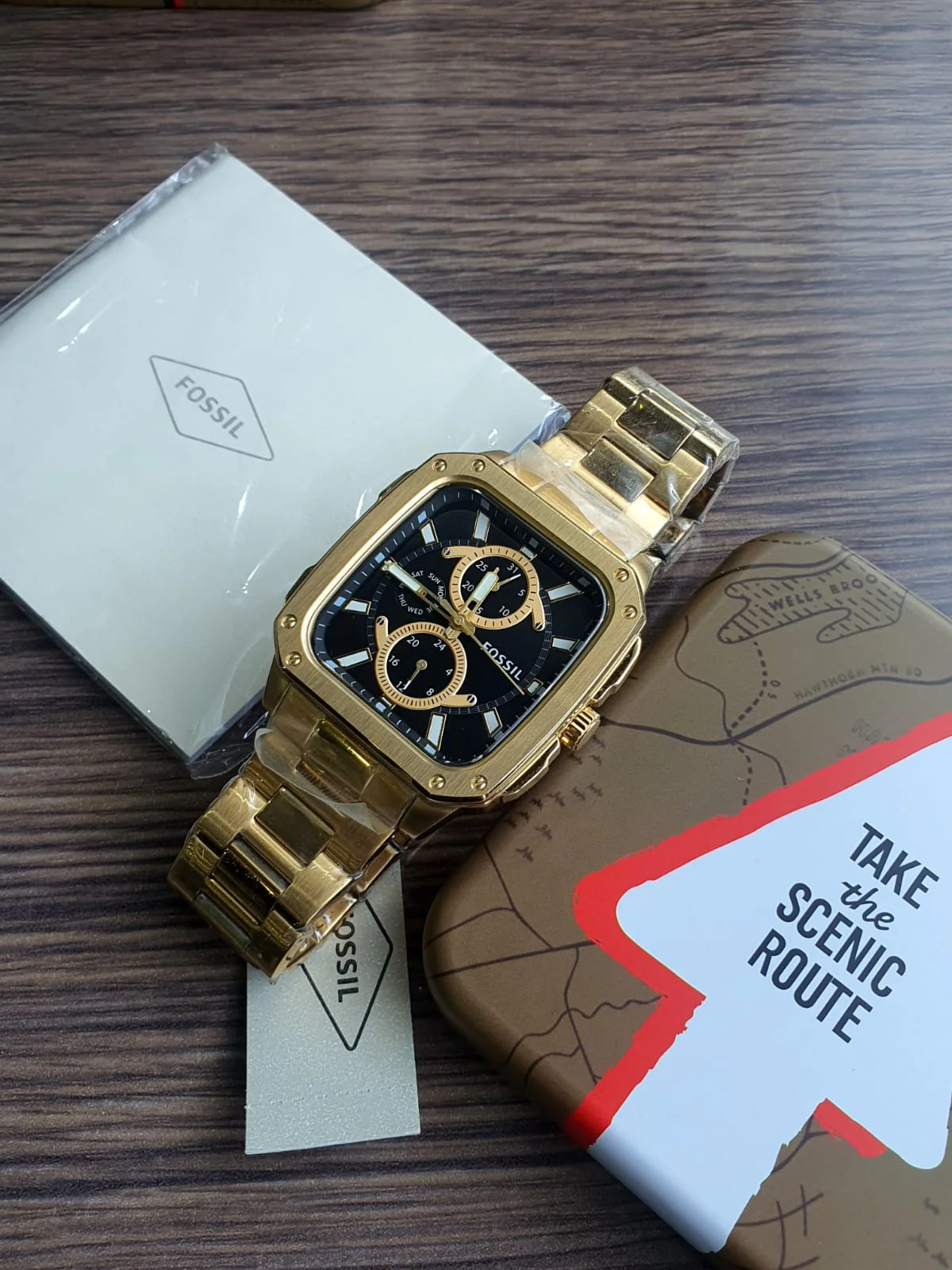 Multifunction Gold-Tone Stainless Steel Watch - Image 12