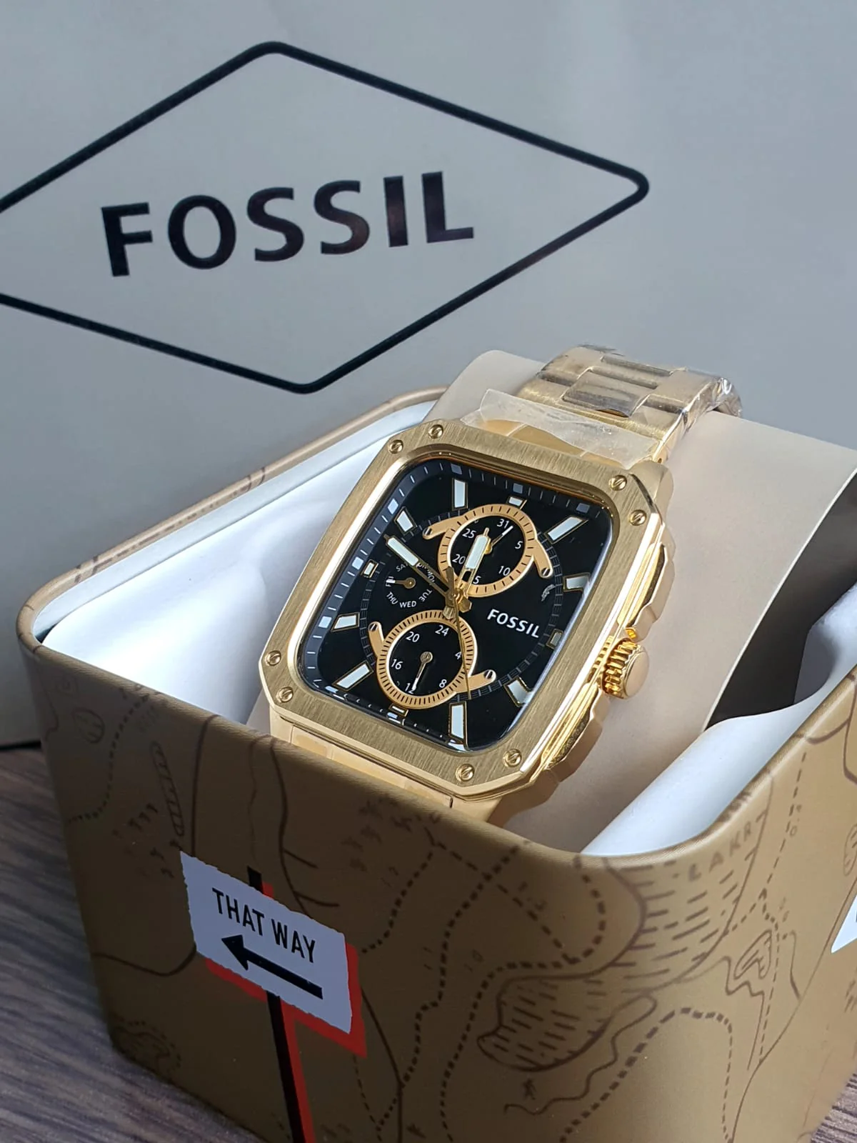 Multifunction Gold-Tone Stainless Steel Watch - Image 15