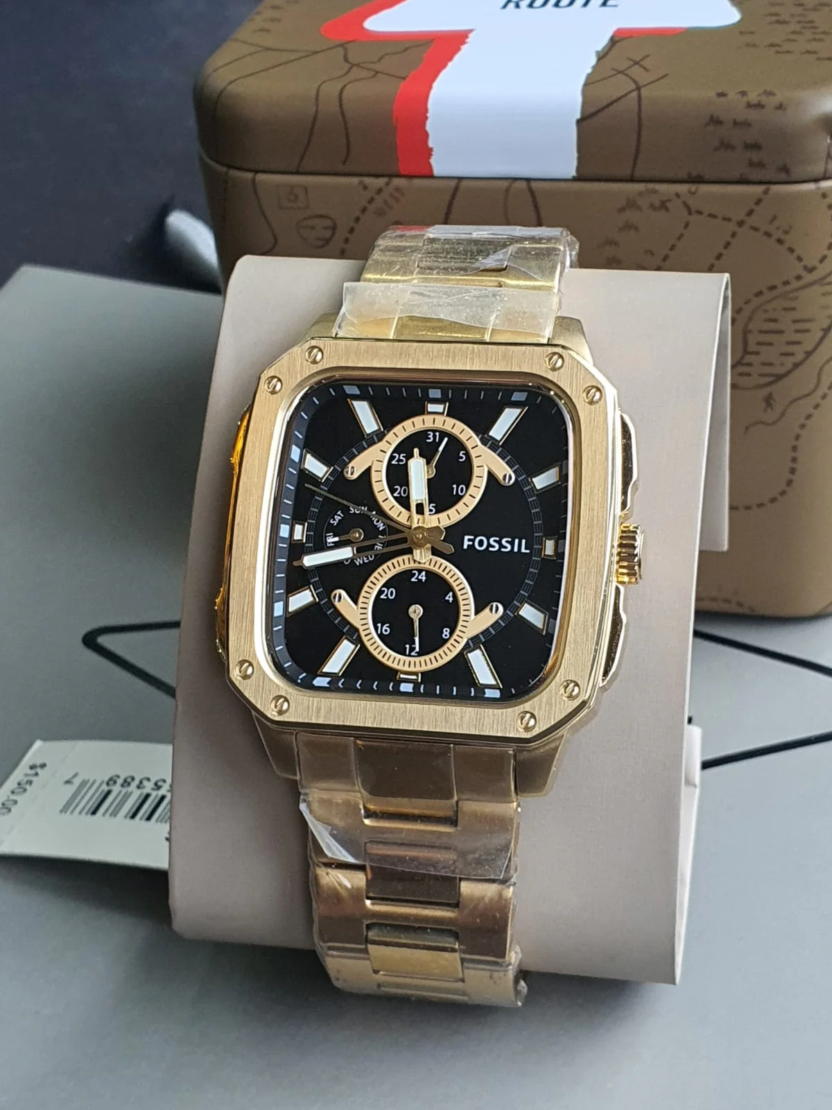 Multifunction Gold-Tone Stainless Steel Watch - Image 6