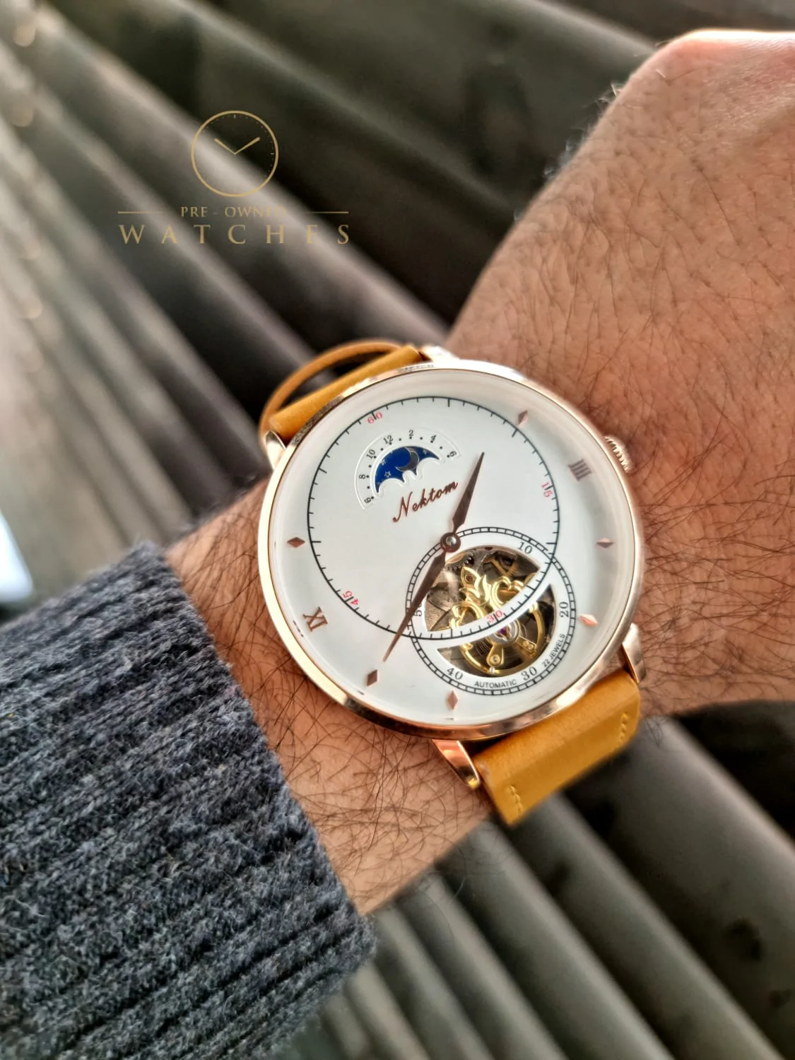 Nektom Skeleton Dial Gent's Watch 42mm Dial - Image 12