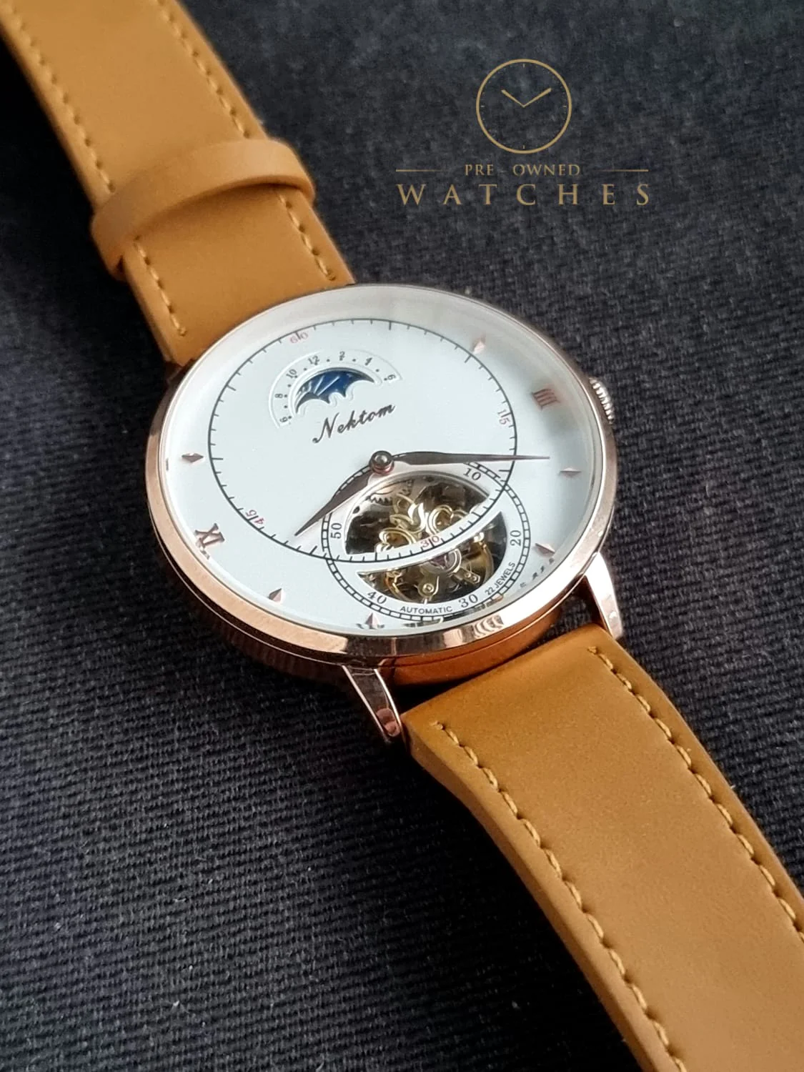 Nektom Skeleton Dial Gent's Watch 42mm Dial - Image 8