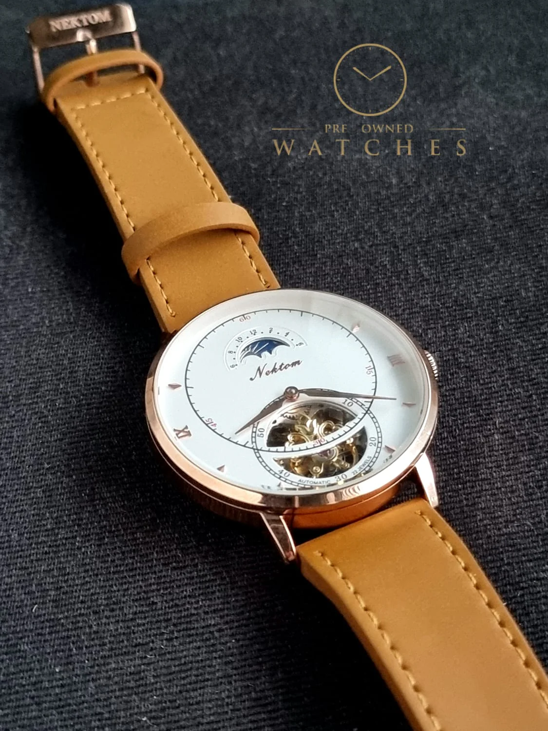Nektom Skeleton Dial Gent's Watch 42mm Dial - Image 9