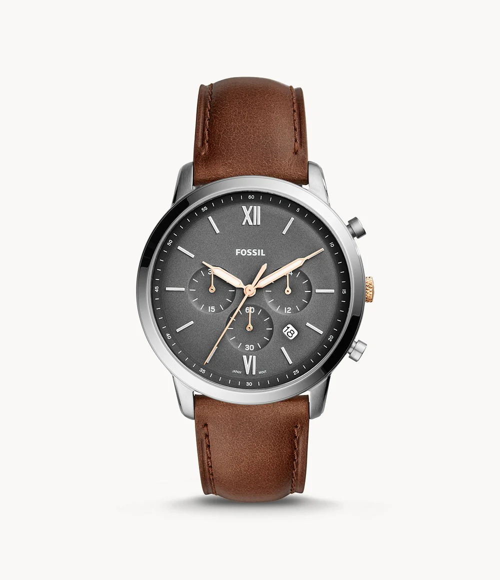 Neutra Chronograph Light Brown Leather Watch (Model: FS5408)