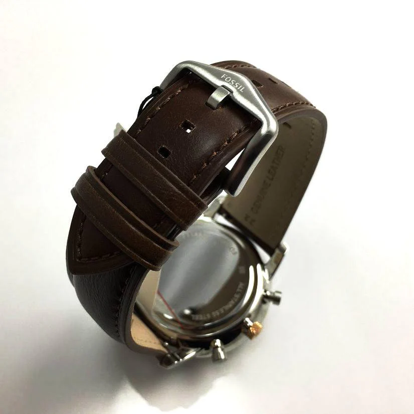 Neutra Chronograph Light Brown Leather Watch (Model: FS5408) - Image 3