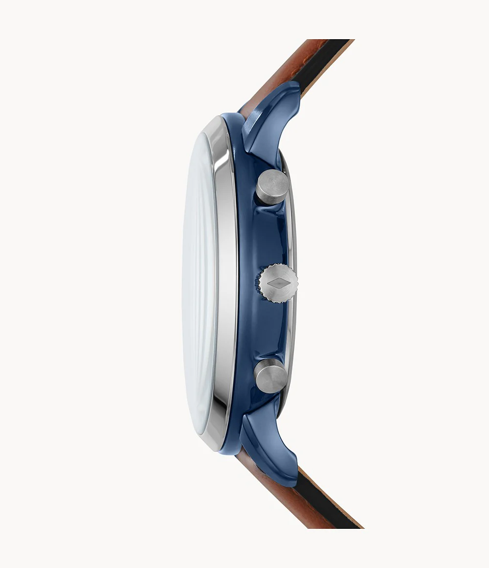 Neutra Chronograph Luggage Leather Watch (Model: FS5791) - Image 3