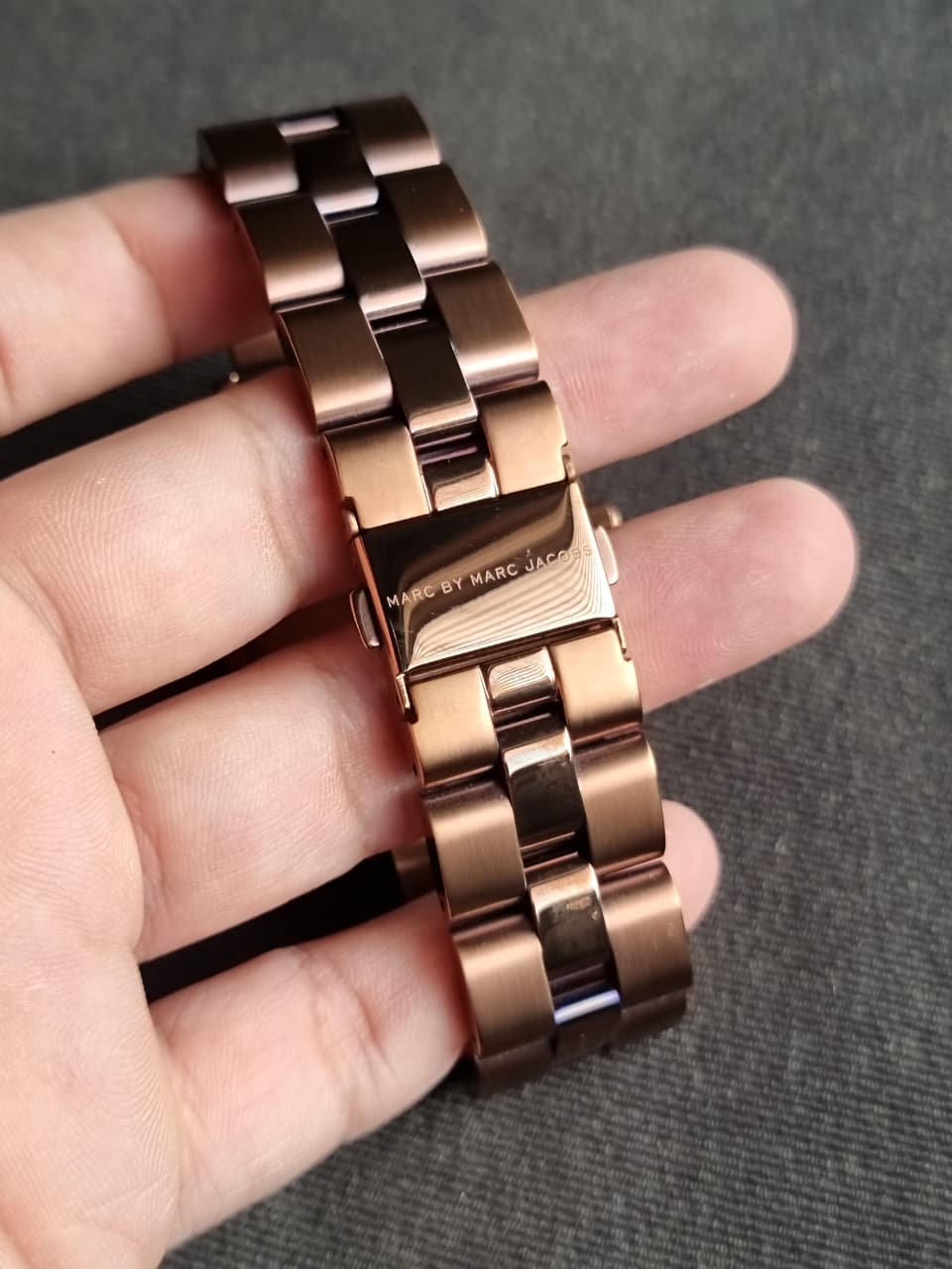 MARC JACOBS BLADE BROWN ESPRESSO TONE,CRYSTALS,BRACELET WATCH-MBM3121 - Image 3