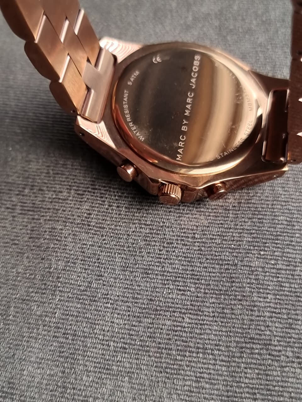 MARC JACOBS BLADE BROWN ESPRESSO TONE,CRYSTALS,BRACELET WATCH-MBM3121 - Image 4