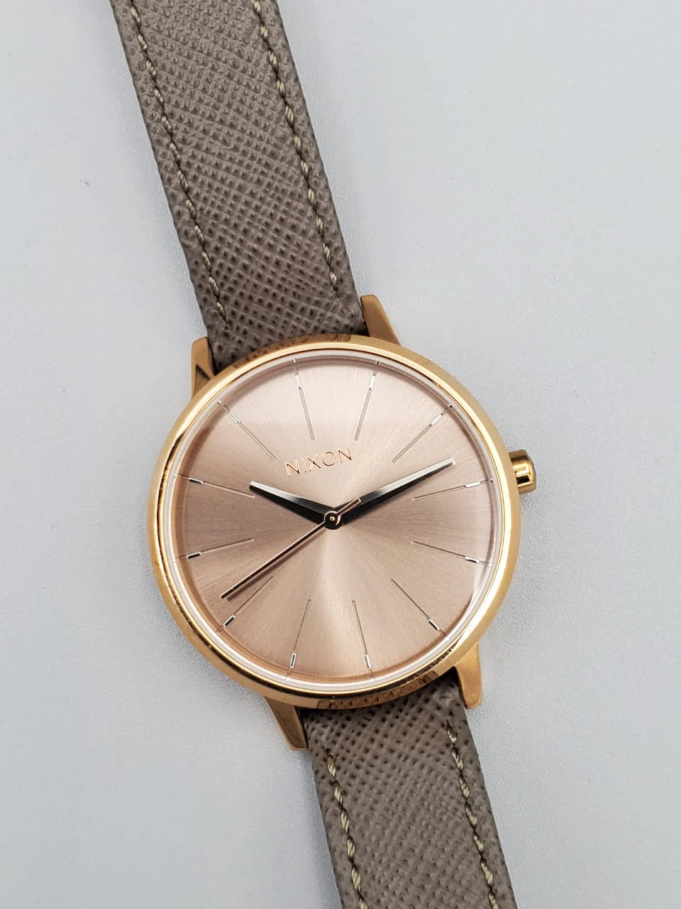 Nixon Kensington Rose-Gold Brown Dial Leather Ladies Watch A108-2214 - Image 3