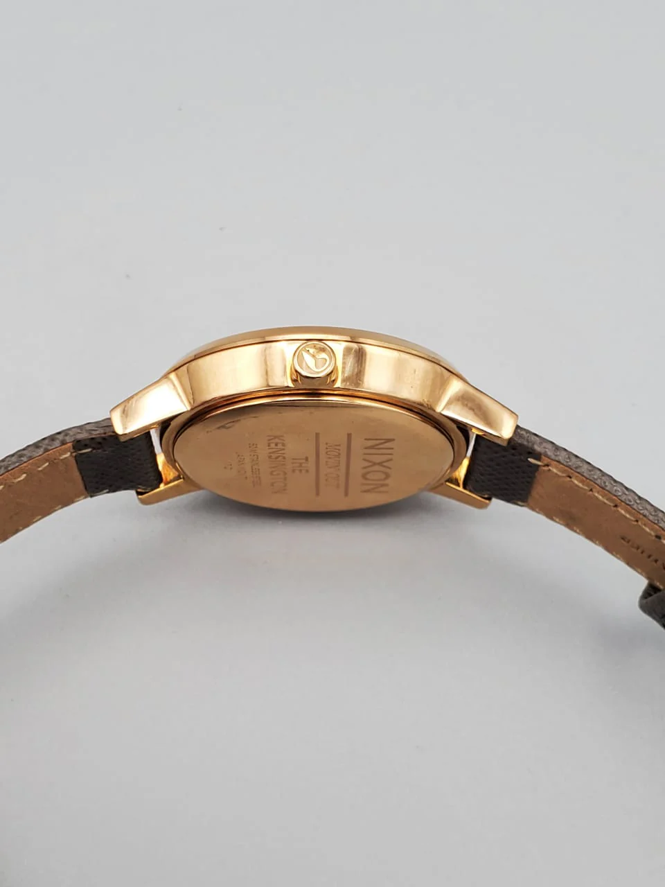 Nixon Kensington Rose-Gold Brown Dial Leather Ladies Watch A108-2214 - Image 6