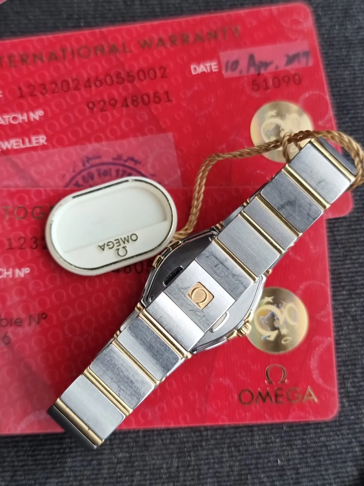 Omega Constellation 24mm Two-Tone Women's Watch Mother of Pearl Dial - Image 3