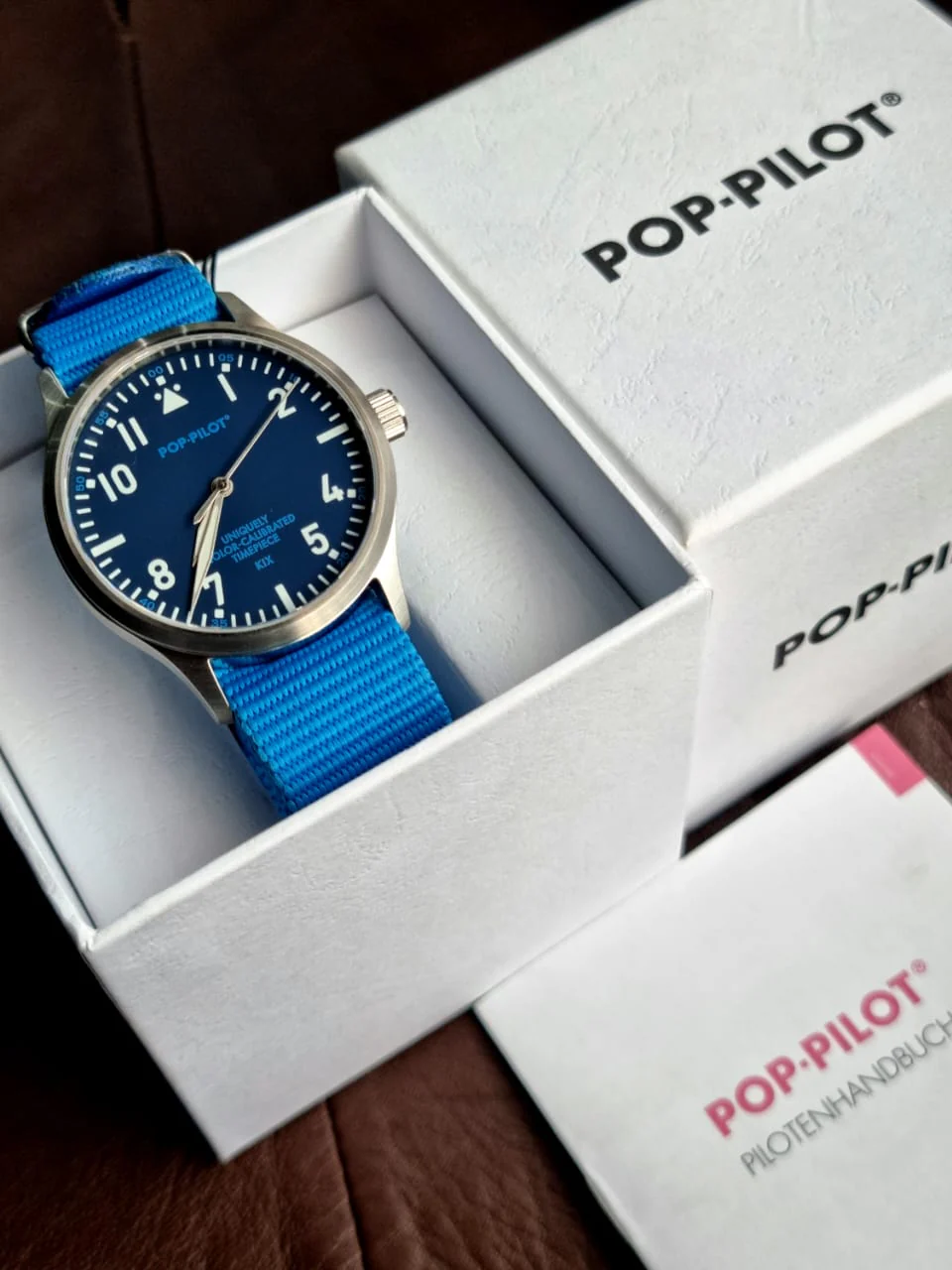 Pop pilot Blue dial Blue Nato strap gents watch - Image 3