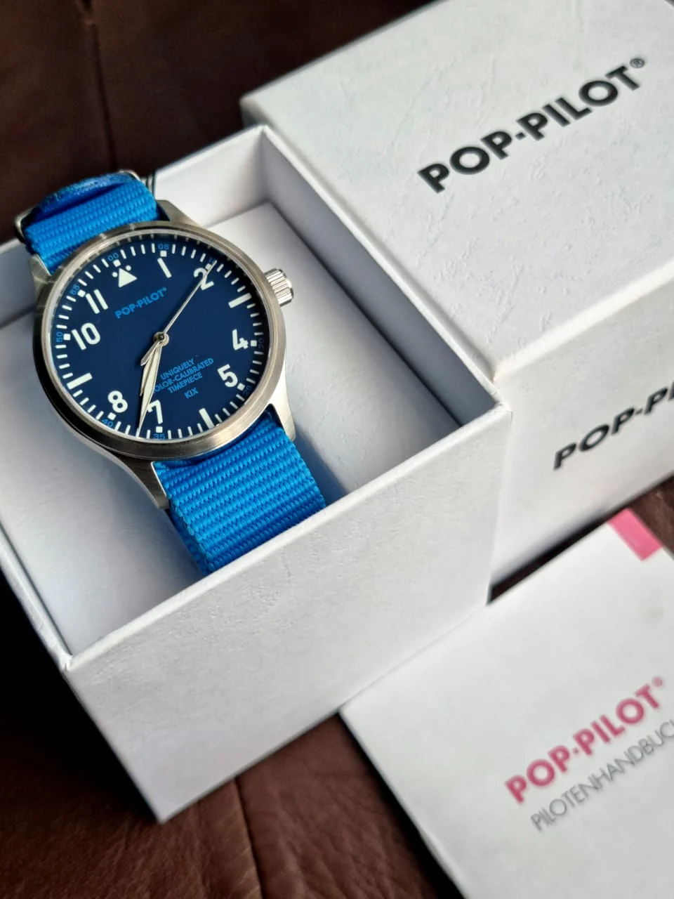 Pop pilot Blue dial Blue Nato strap gents watch - Image 4