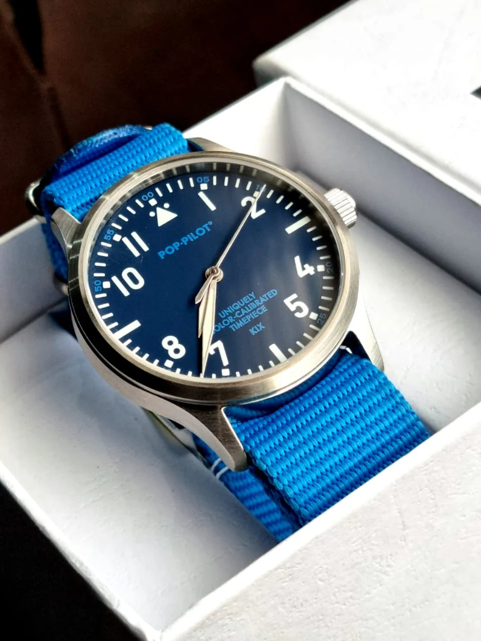 Pop pilot Blue dial Blue Nato strap gents watch - Image 5