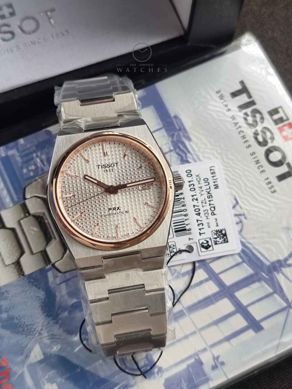 PRX Powermatic 80 Automatic Men's Watch Item No. T137.407.21.031.00 - Image 8