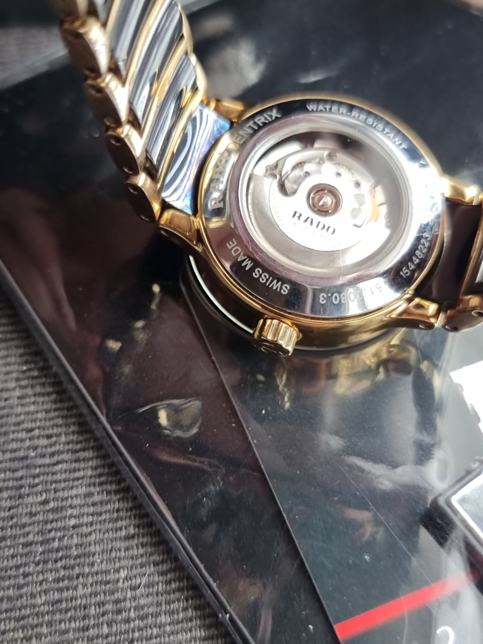 RADO Centrix Automatic Diamond Black Dial Ladies Watch Item No. R30080762 - Image 2
