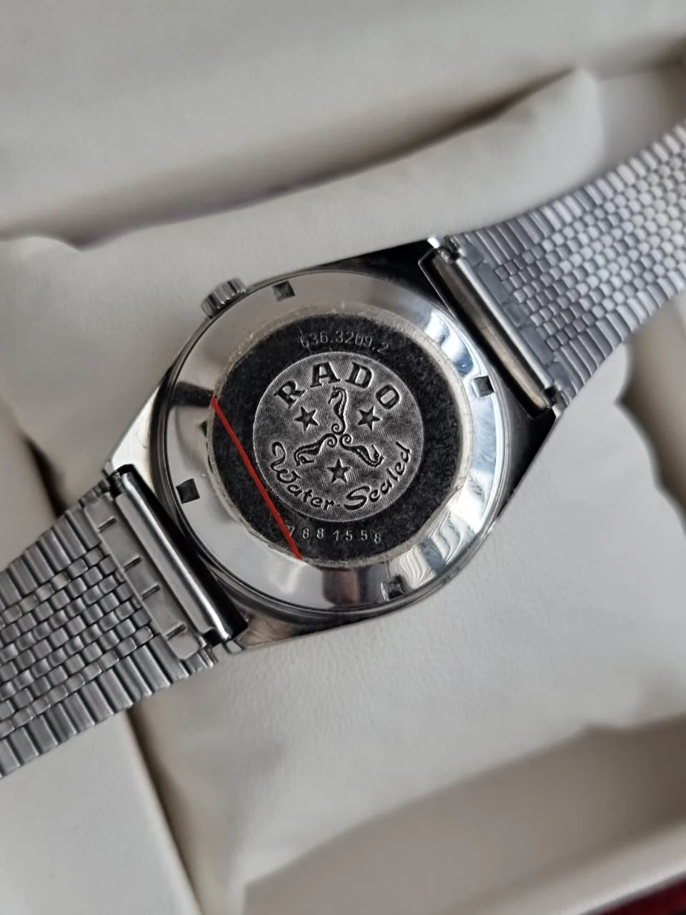Rado Vintage Automatic 34mm Golden Dial Silver Chain - Image 3