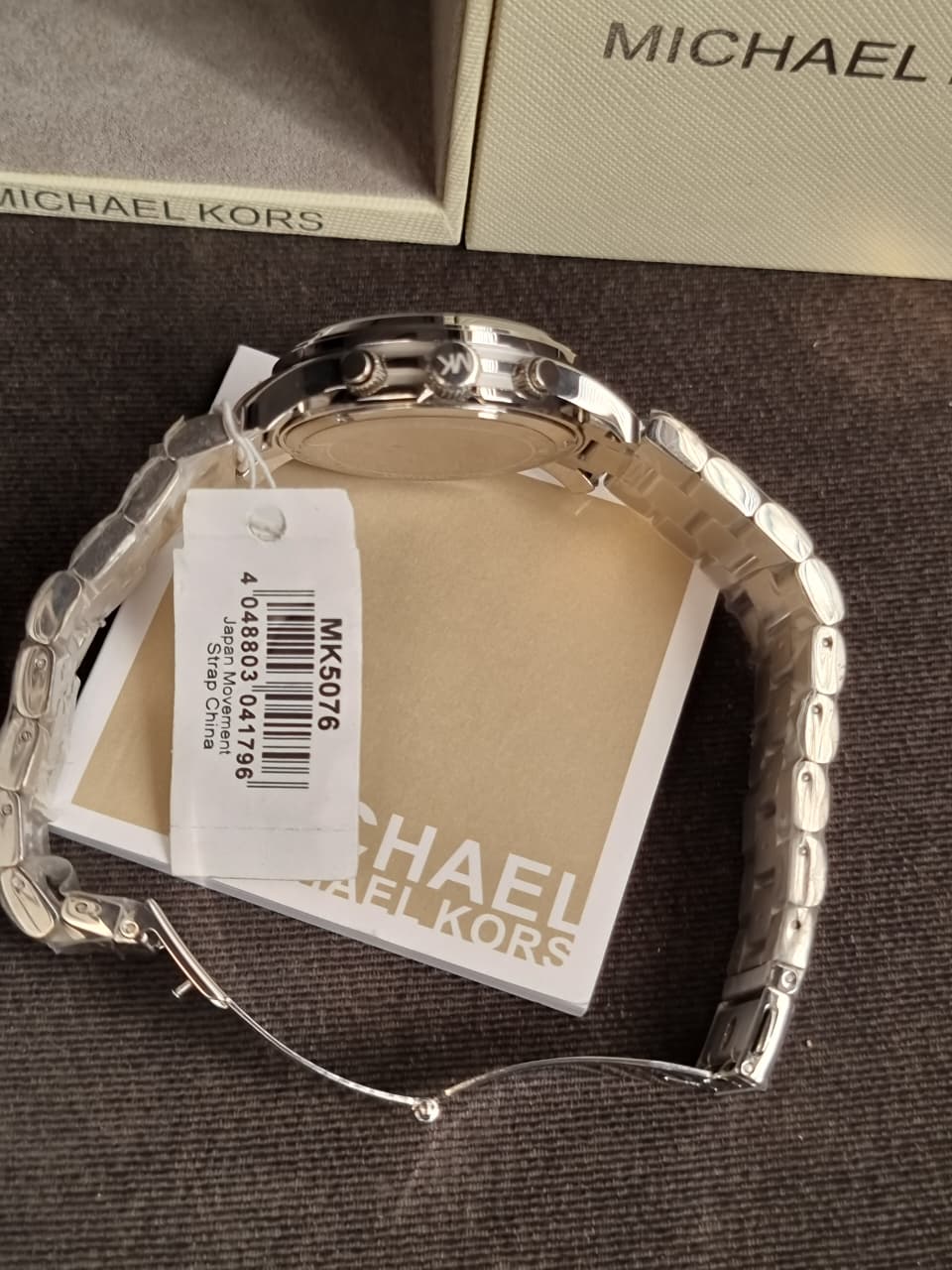 Michael Kors Silver Midsized Chronograph Ladies Watch MK5076 - Image 6
