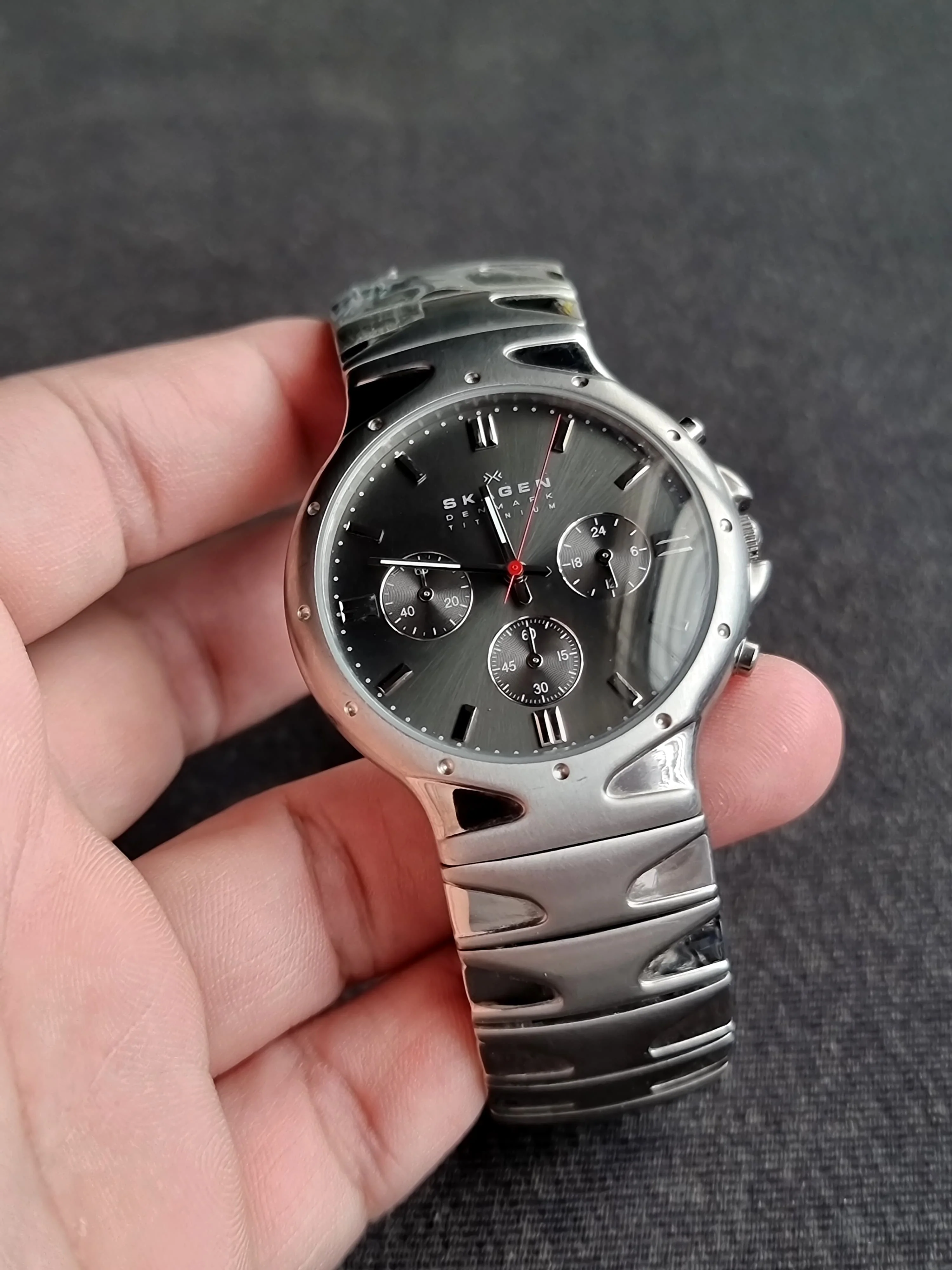 Skagen Denmark Fashion Brand Titanium Casing Quartz Watch hrh489ltsm