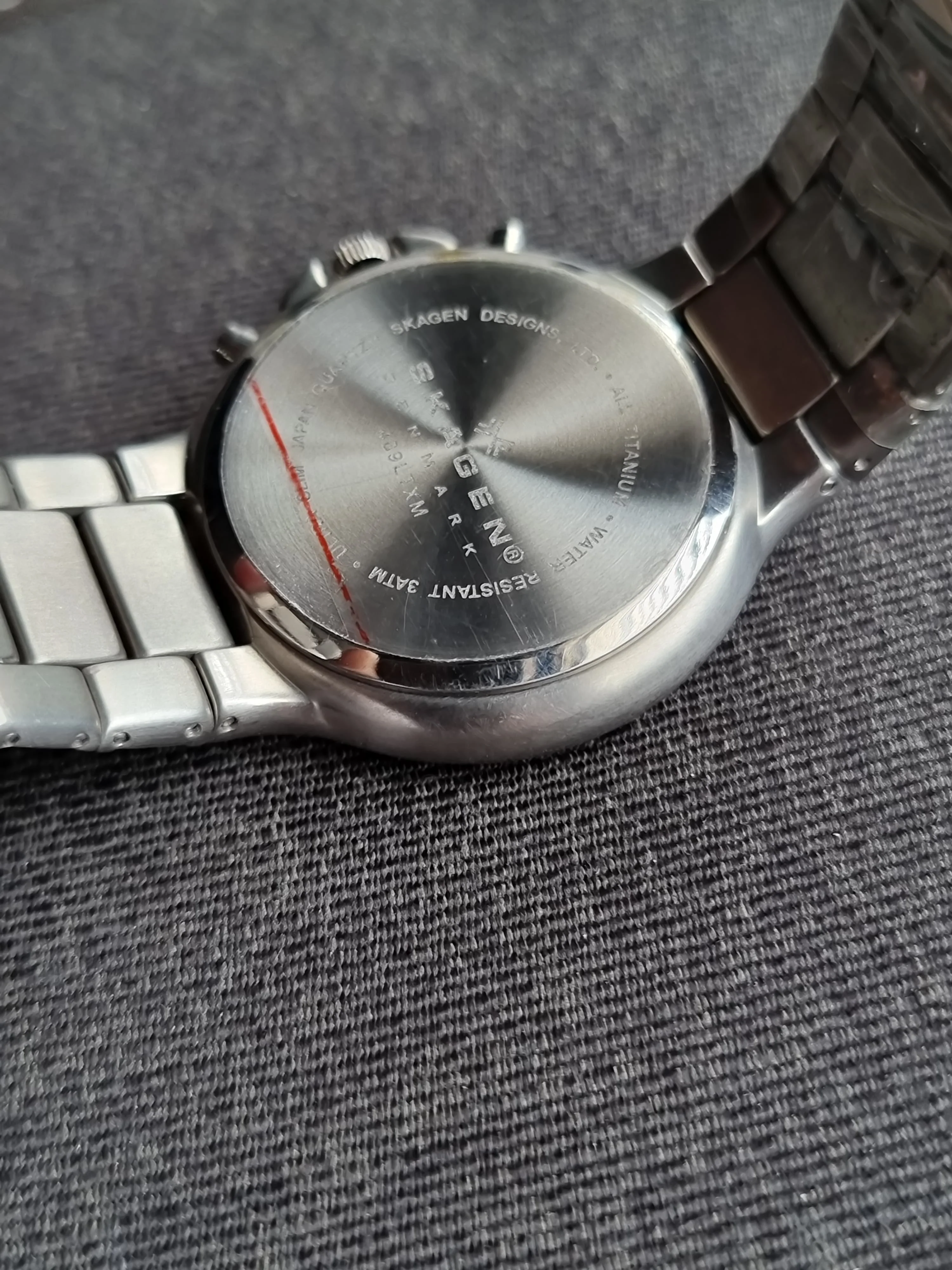 Skagen Denmark Fashion Brand Titanium Casing Quartz Watch hrh489ltsm - Image 3