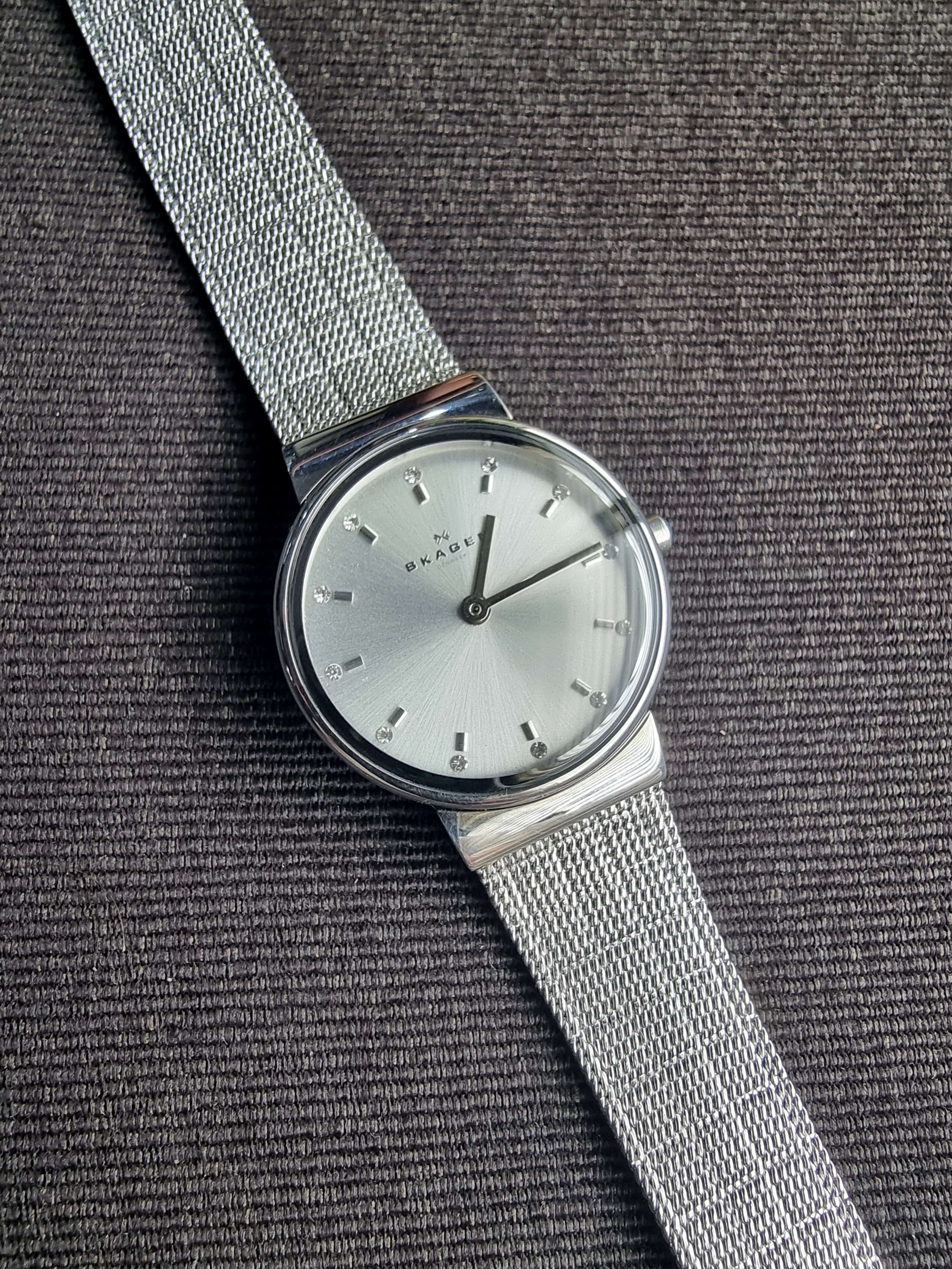 Skagen Ladies Watch 26mm Dial Analog Silver Dial Quartz Watch - Image 4