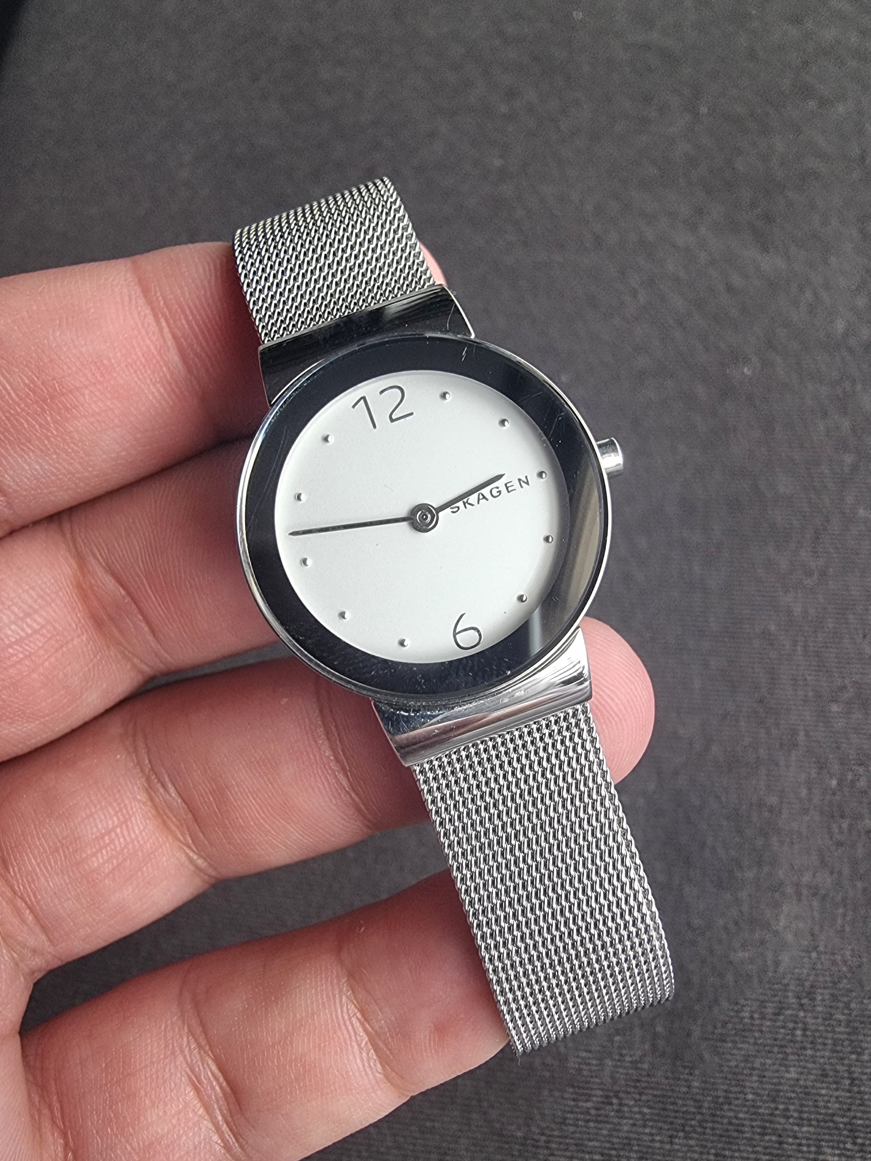 Skagen SKW2375 White Dial Stainless Steel Ladies Watch