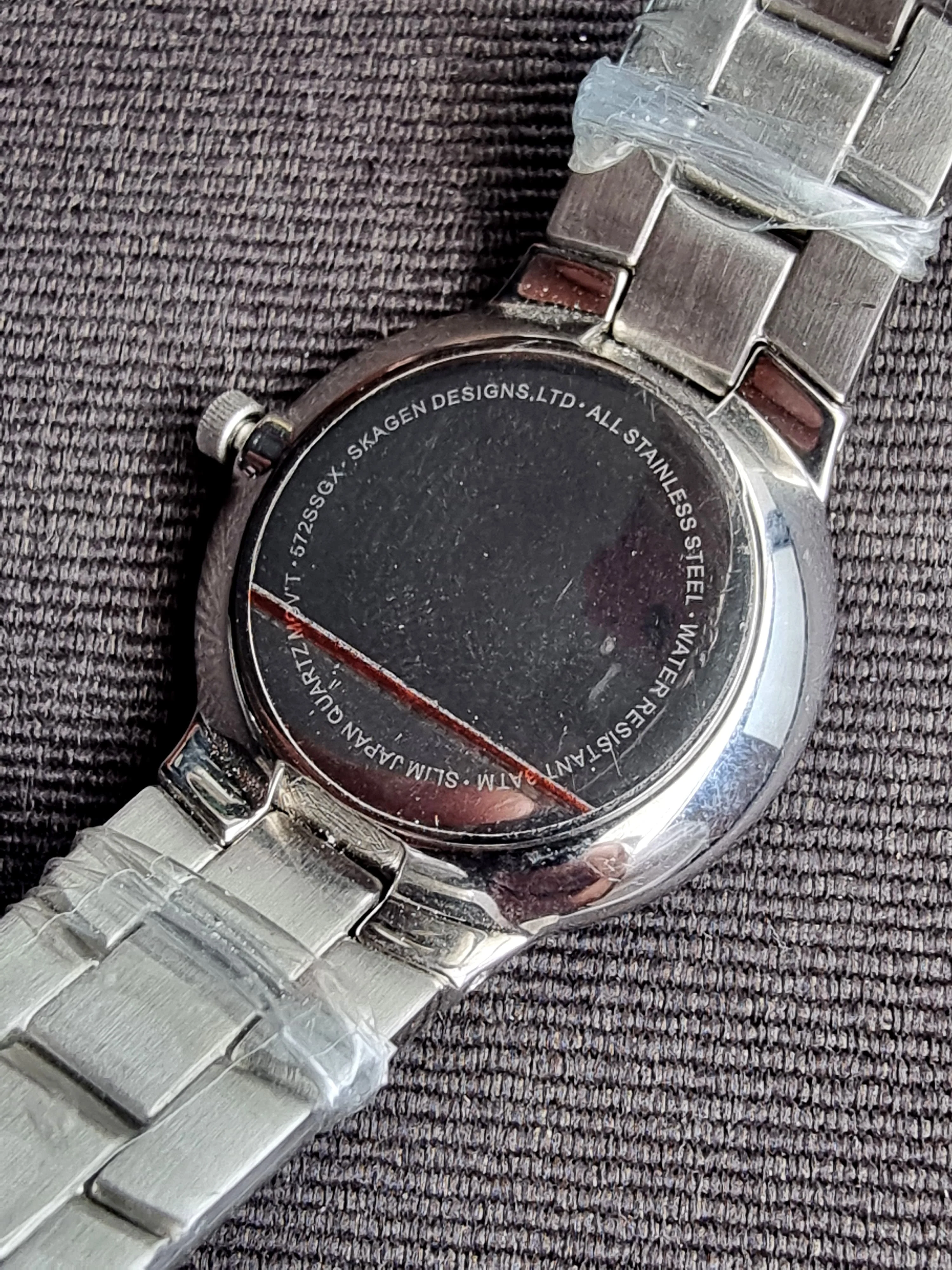 Skagen Women's 572SSGX Denmark Silver Tone Crystal Accent Watch - Image 6