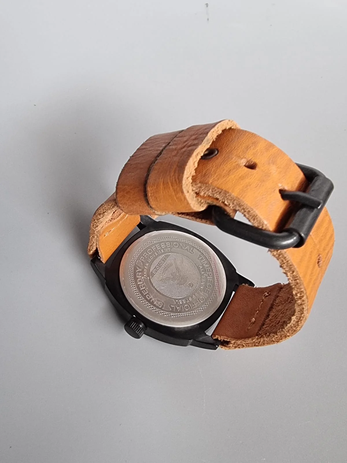 Superdry SYG103TT Men's Watch XL Analogue Quartz Leather, Brown/Black, SYG103TT - Image 7