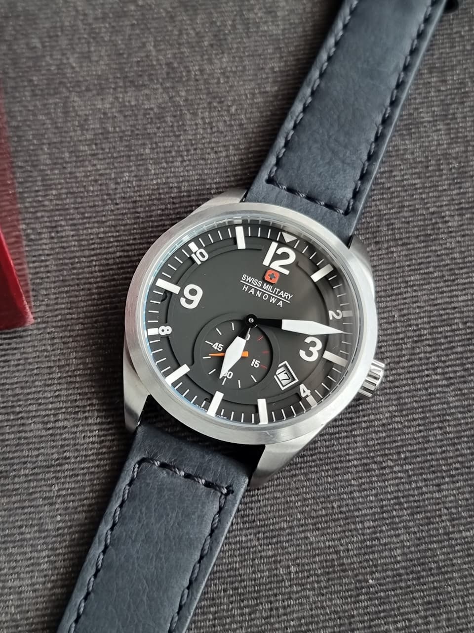Swiss Military 06-5246 Watch Classic Black Dial Leather Men's Watch - Image 6