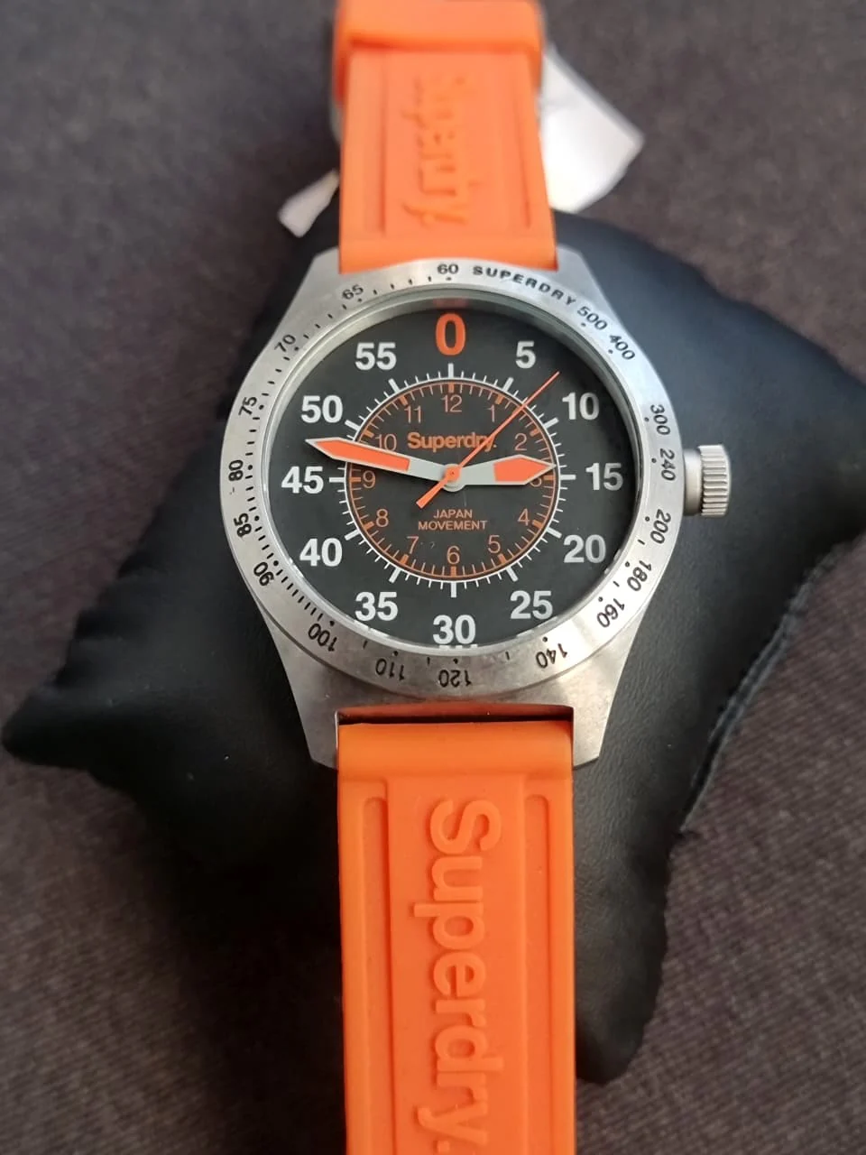 Syperdry Syg1110 Gents Watch Orange Rubber Strap 45mm Dial Quartz Watch - Image 3