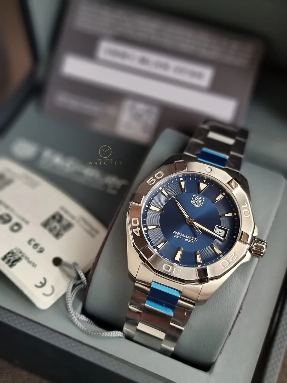TAG HEUER Aquaracer Blue Sunray Dial Men's Watch Item No. WAY1112.BA0928 - Image 11