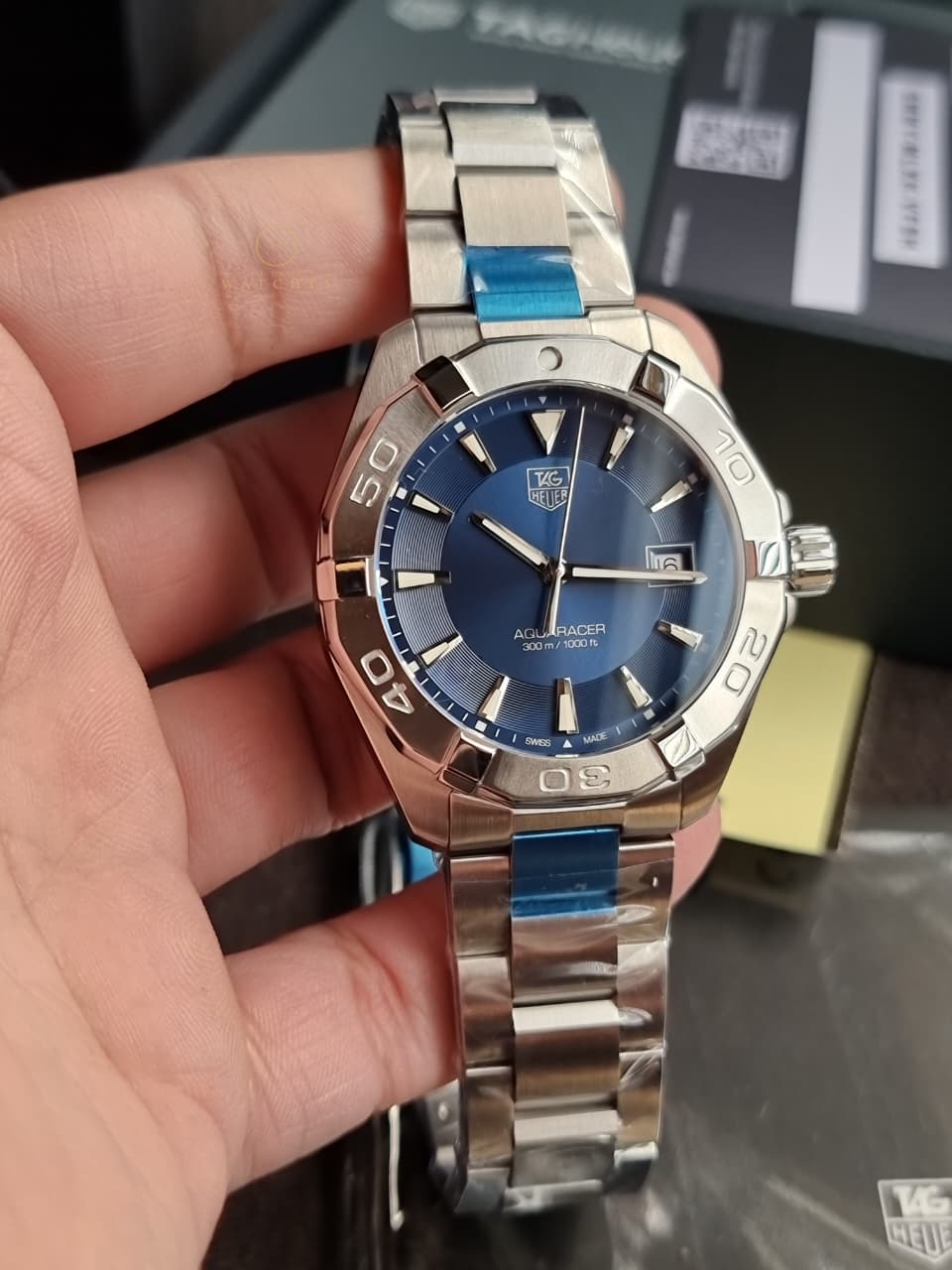 TAG HEUER Aquaracer Blue Sunray Dial Men's Watch Item No. WAY1112.BA0928 - Image 12