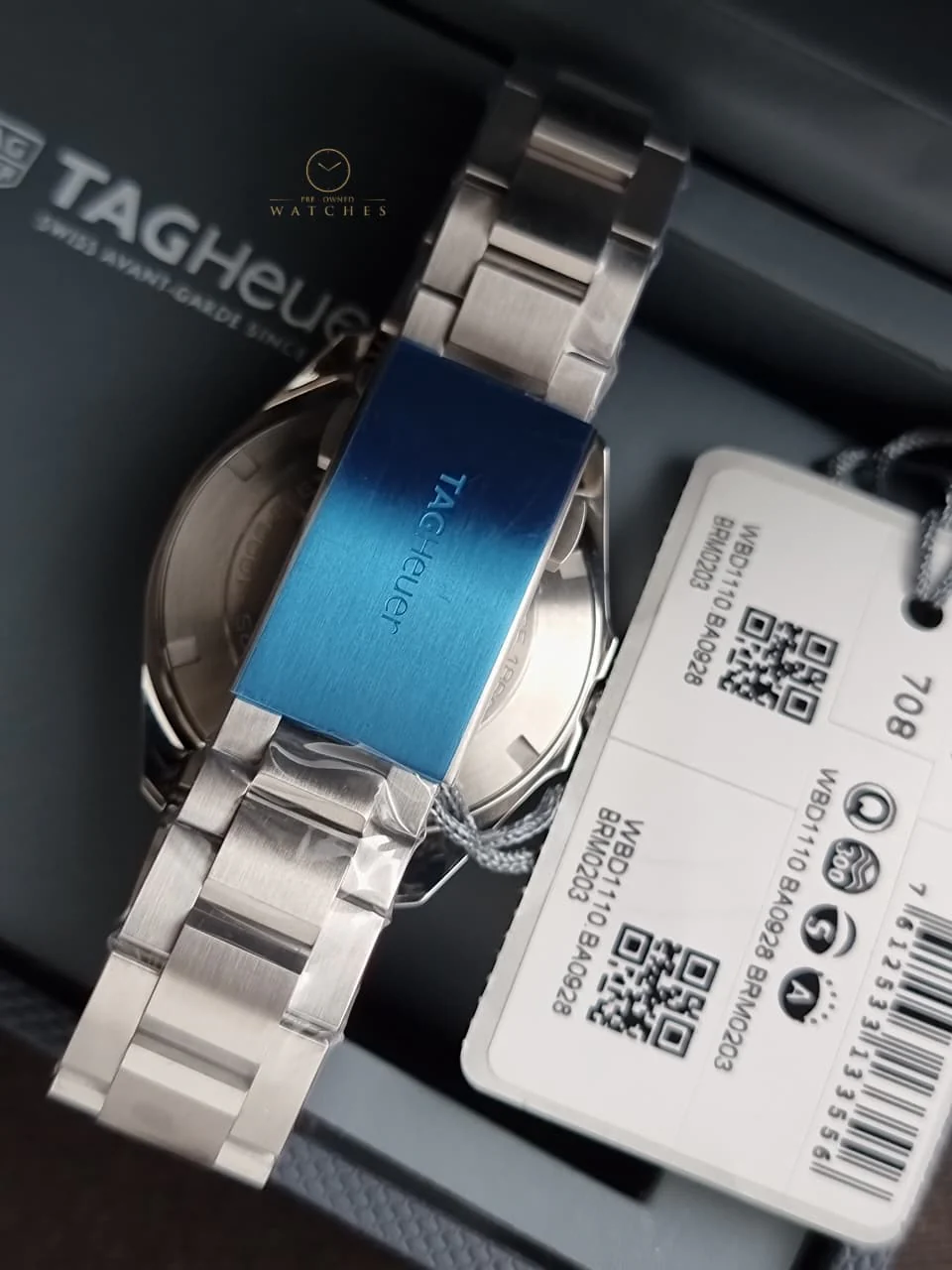 Tag Heuer Aquaracer Silver Stainless steel Black Dial Quartz Watch for Gents - WBD1110.BA09288 - Image 9