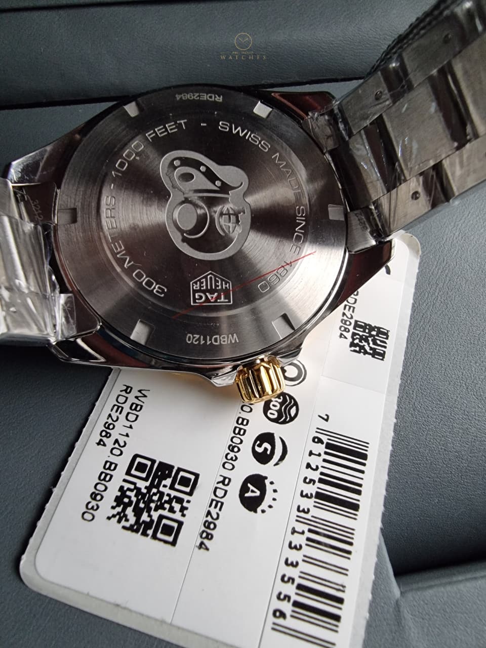TAG Heuer Aquaracer WBD1120.BB0930 Men's Watch – 41mm, Two-Tone Steel, Quartz Diver - Image 3