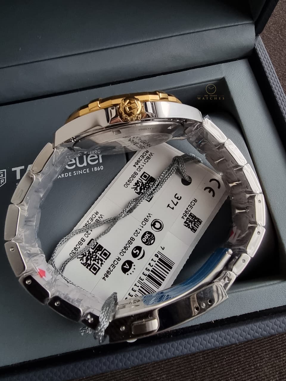 TAG Heuer Aquaracer WBD1120.BB0930 Men's Watch – 41mm, Two-Tone Steel, Quartz Diver - Image 5