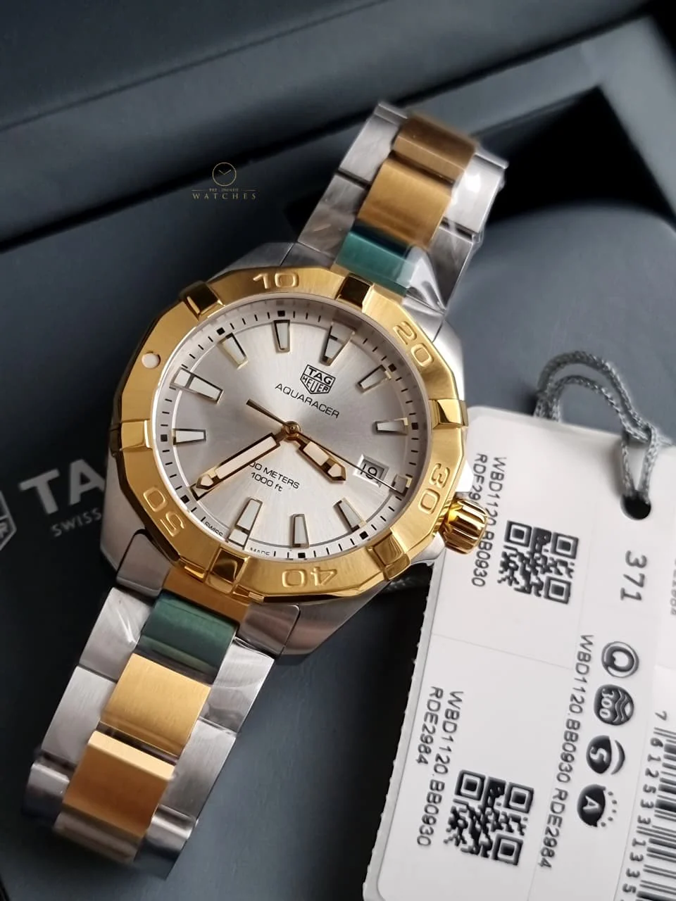 TAG Heuer Aquaracer WBD1120.BB0930 Men's Watch – 41mm, Two-Tone Steel, Quartz Diver - Image 6