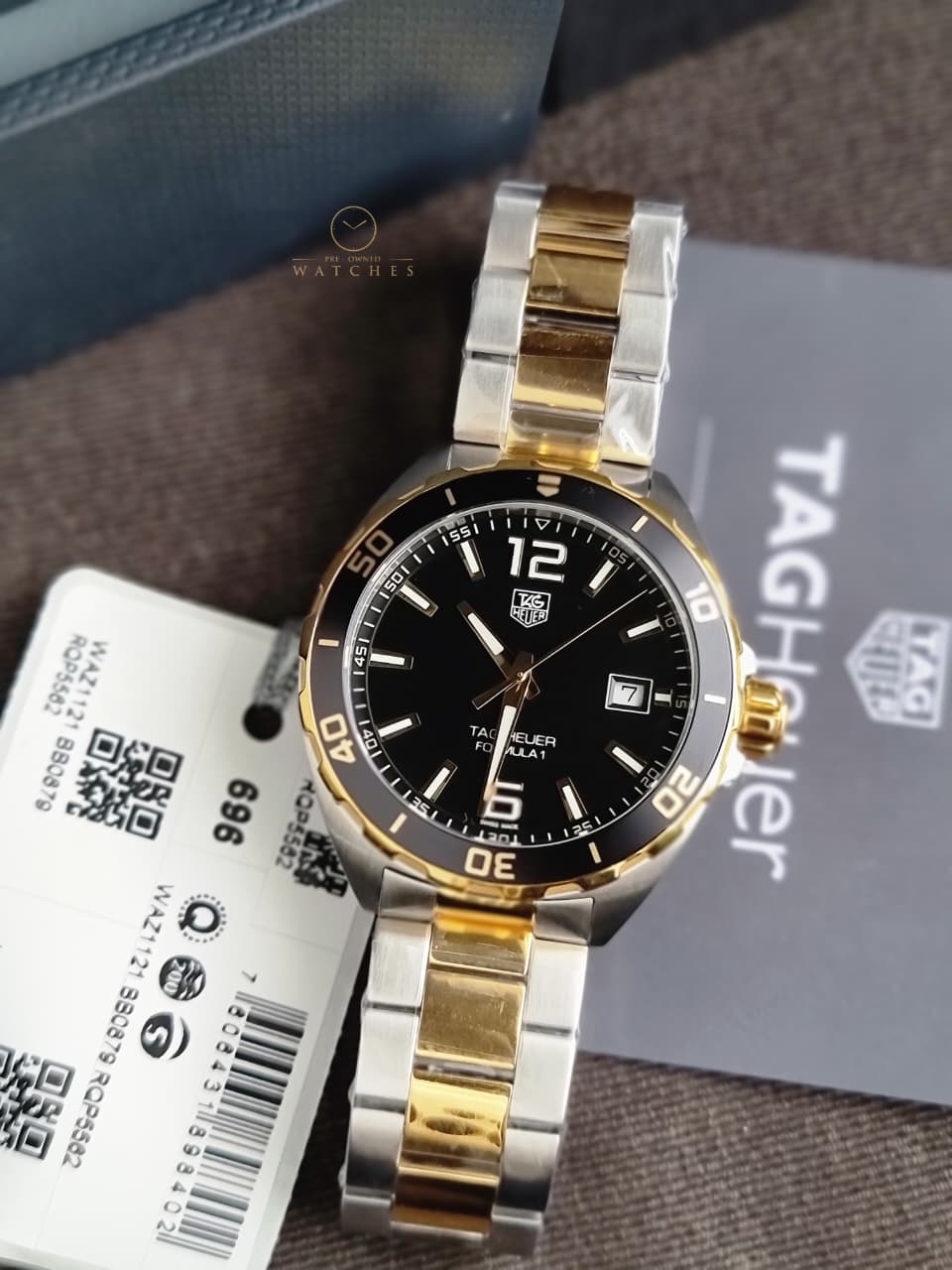 Tag Heuer Formula 1 Two-tone Stainless Steel Black Dial Quartz Watch for Gents - WAZ1121BB0879 - Image 5