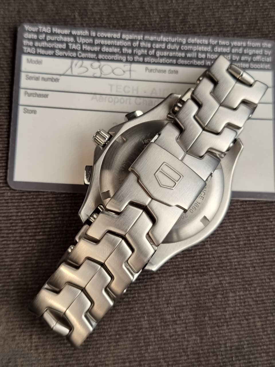 TAG HEUER Link Calibre S Chronograph Men's Watch Item No. CJF7112.BA0596 - Image 3