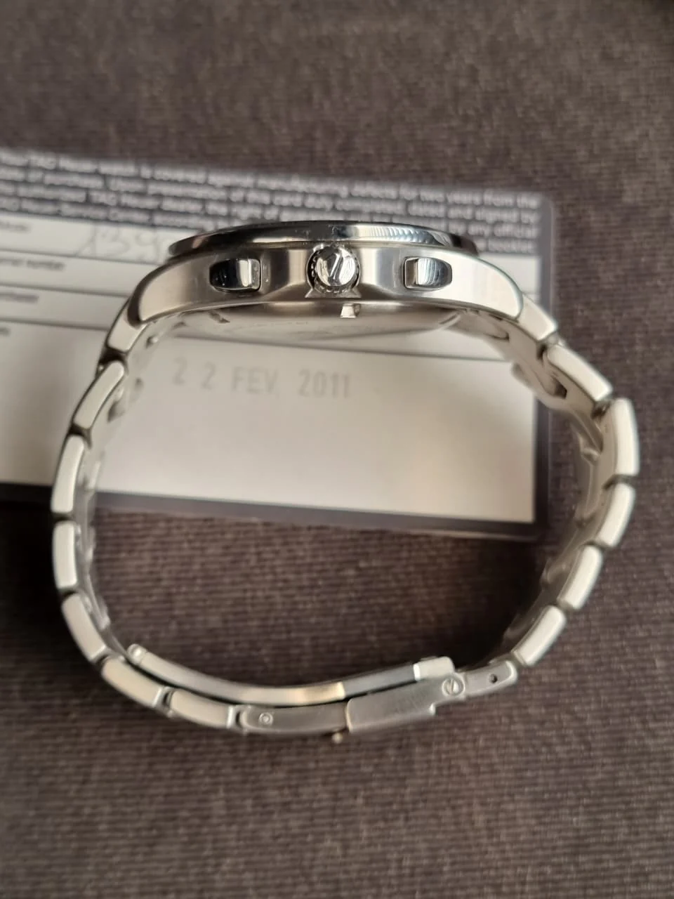 TAG HEUER Link Calibre S Chronograph Men's Watch Item No. CJF7112.BA0596 - Image 4