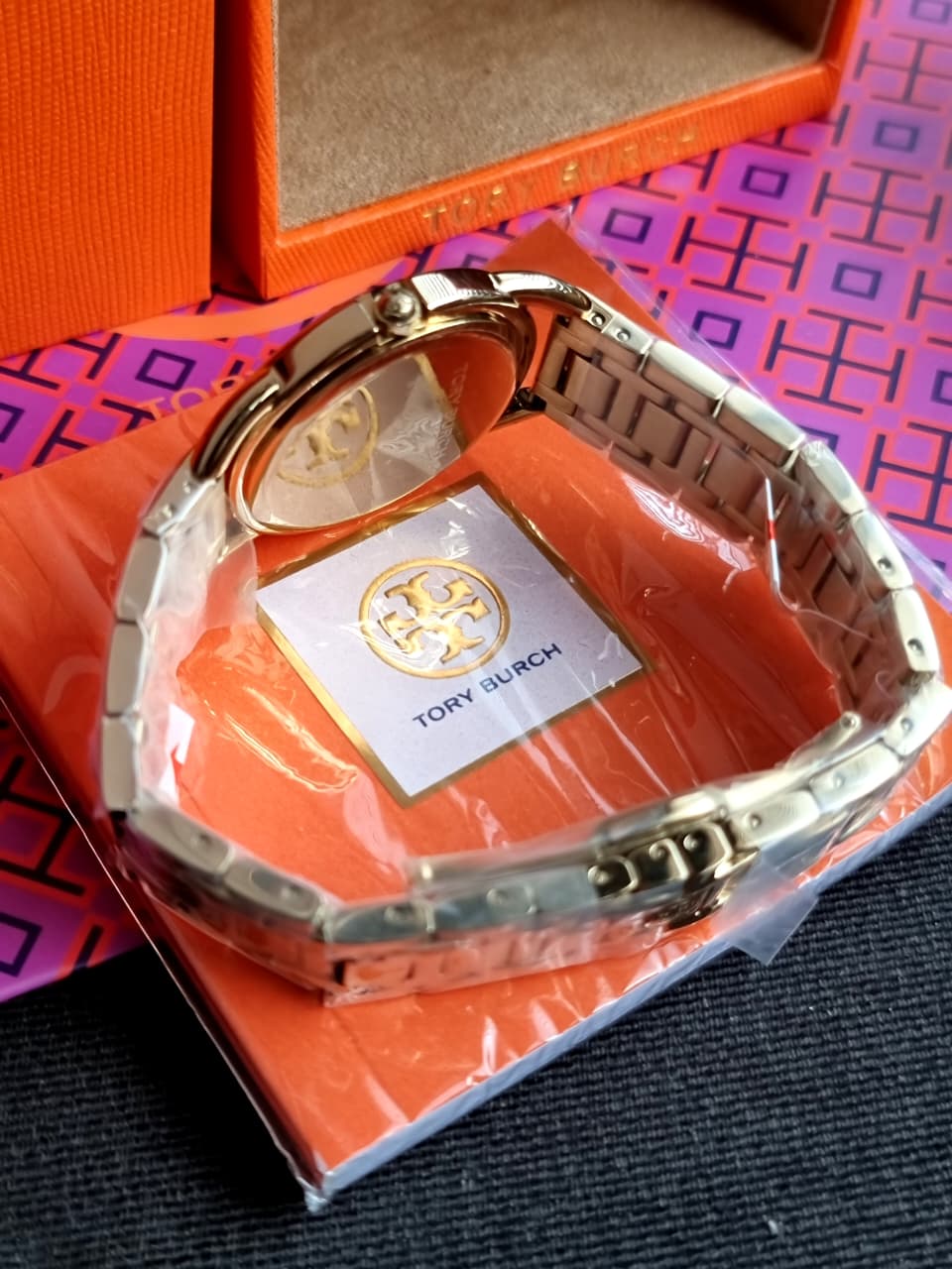 TBW7230 Tory Burch Miller Gold Tone Mother Of Pearl Dial Women's Watch - Image 5