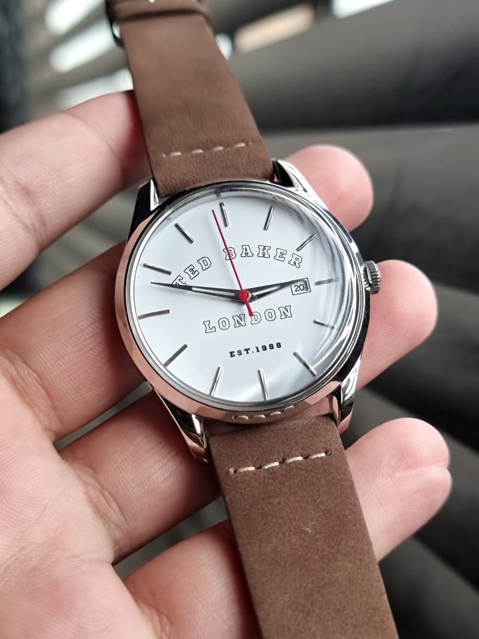 Ted Baker Brown/White Logo Watch - BKPLTF206 40mm - Image 11