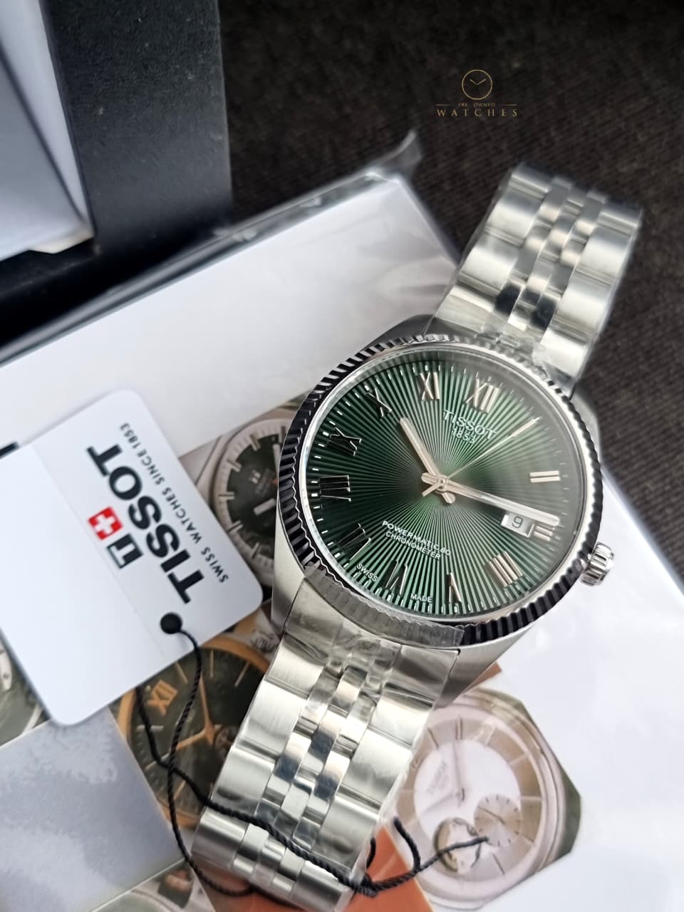 Tissot Ballade Green Dial Automatic Stainless Steel Men's Watch 39mm – T156.408.11.093.00 - Image 2