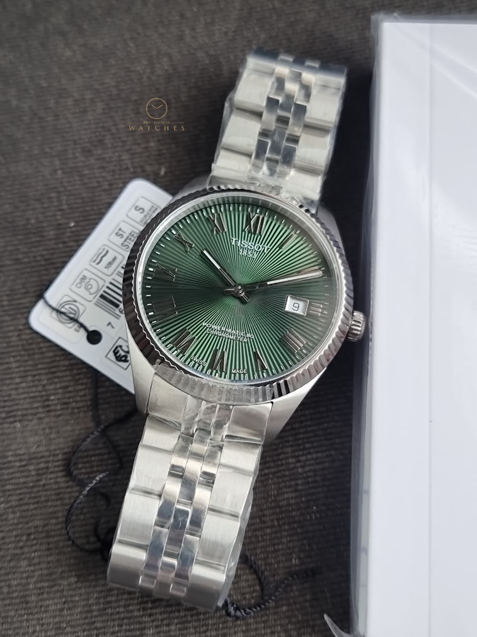 Tissot Ballade Green Dial Automatic Stainless Steel Men's Watch 39mm – T156.408.11.093.00 - Image 6