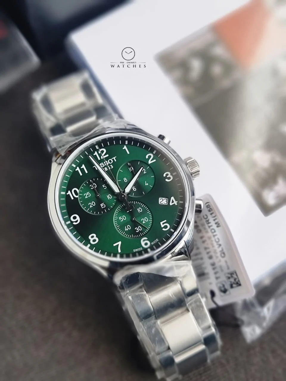 Tissot Chrono XL Classic Green Dial Stainless Steel Men's Watch – T116.617.11.092.00 - Image 3