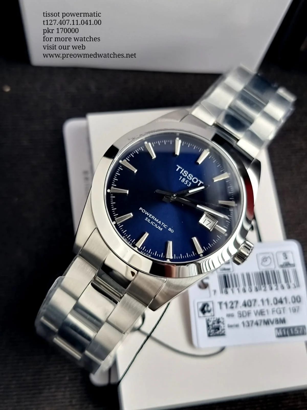 TISSOT GENTLEMAN POWERMATIC 80 SILICIUM T127.407.11.041.00 - Image 5