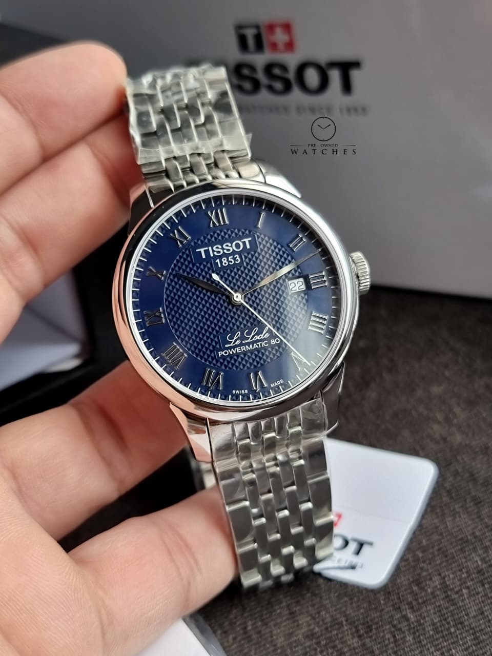 Tissot Le Locle Powermatic 80 Blue Dial Automatic Men's Watch 39.3mm – T006.407.11.043.00 - Image 2