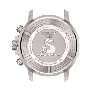 TISSOT Men’s Quartz Swiss Made Black Silicone Strap Red Dial 45mm Watch T120.417.17.421.00 - Image 4