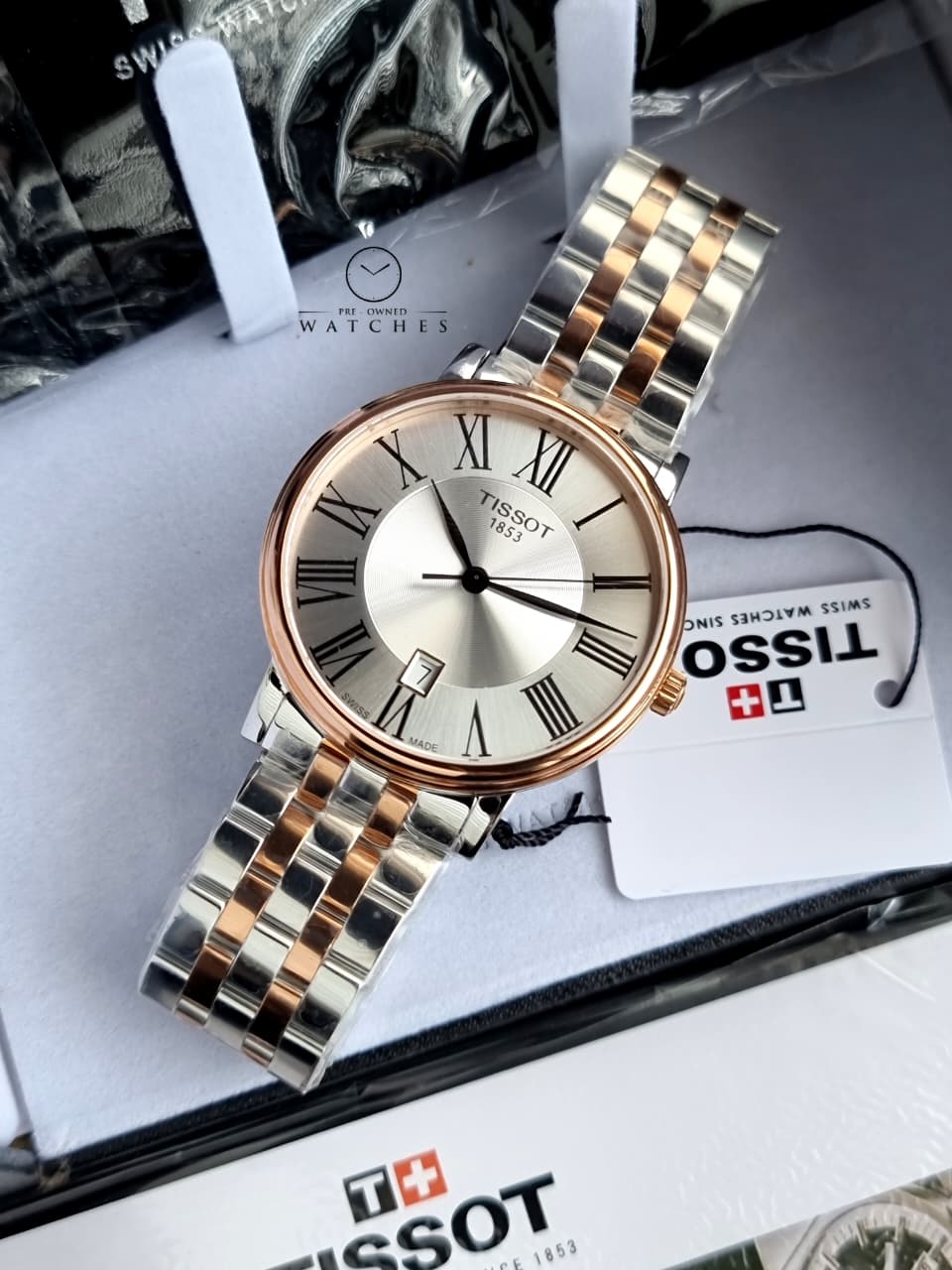 TISSOT Men’s Quartz Swiss Made Stainless Steel Silver Dial 40mm Watch T122.410.22.033.00 - Image 6